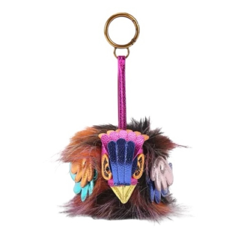 Kurt Geiger Fur Eagle head bag charm / keychain